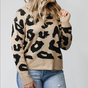 Leopard print sweater 